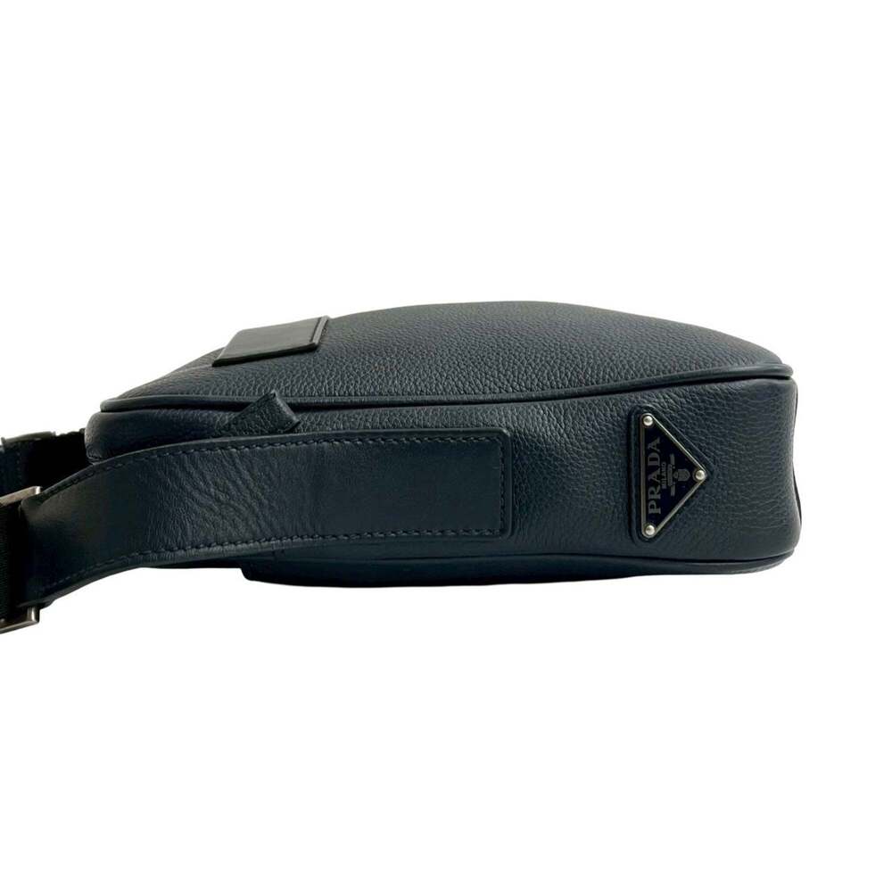 PRADA Blue Leather Pochette Shoulder Bag - Picture 5 of 10